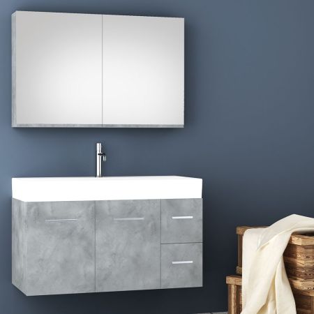 Orabella Mood|Amabile|Touch 100 - Wall hung bathroom furniture with porcelain Tecla washbasin