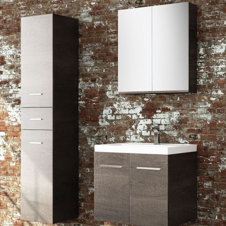 Orabella Nova 61 - Κρεμαστό Έπιπλο Μπάνιου με πορσελάνινο νιπτήρα Orabella