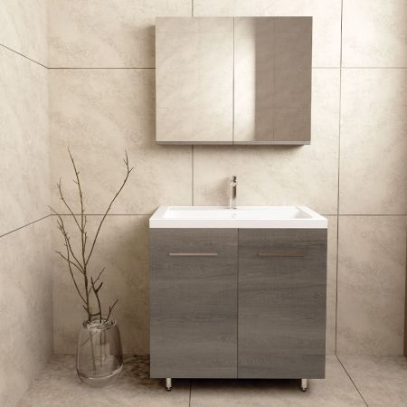 Orabella Nova/Navona 81 Long - Έπιπλο Μπάνιου Επιδαπέδιο με πορσελάνινο νιπτήρα Orabella